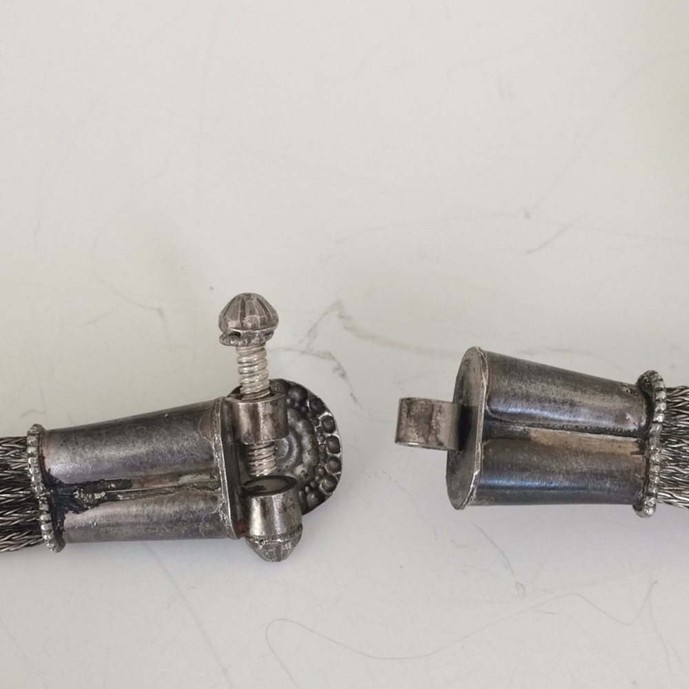 Antique Rajasthani Solid Silver Wedding Belt - image 8